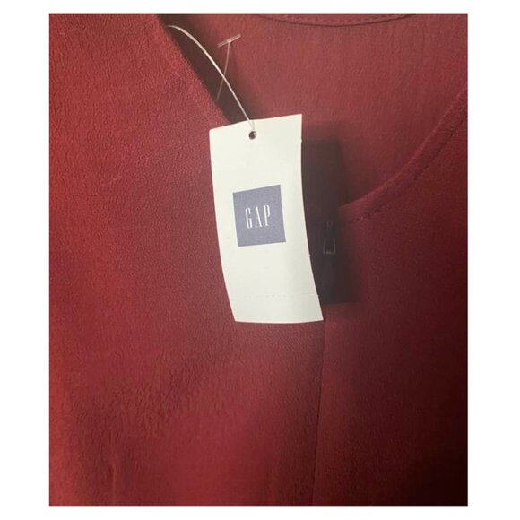 NWT - Gap Dress - Casual 3/4 Sleeve Maroon - Size 2 - Picture 4 of 5
